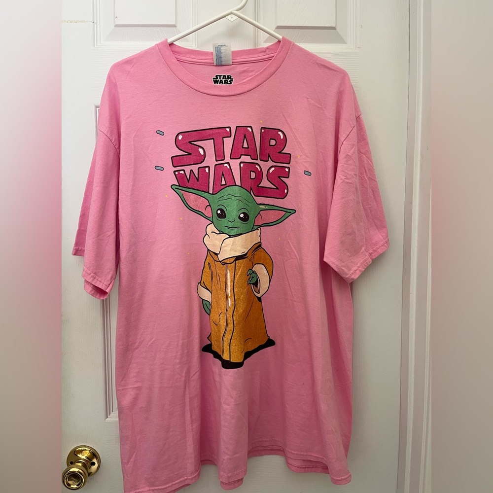 Pink Official Star Wars Mandolorian T-Shirt with  - 2XL